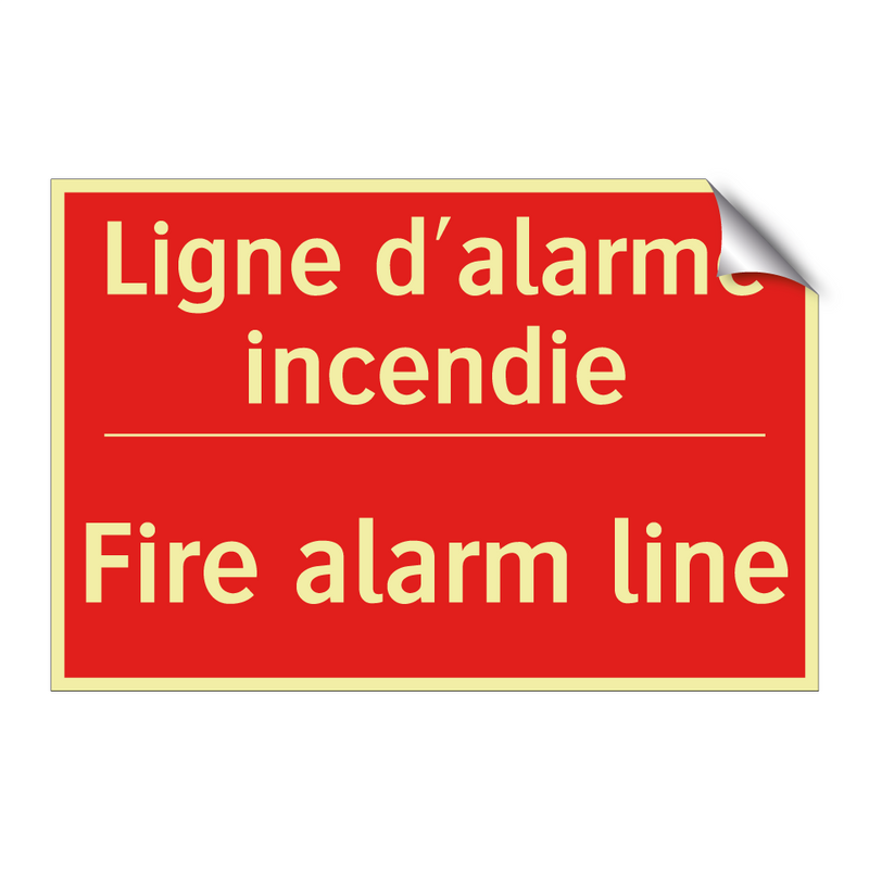 Ligne d'alarme incendie - Fire alarm line