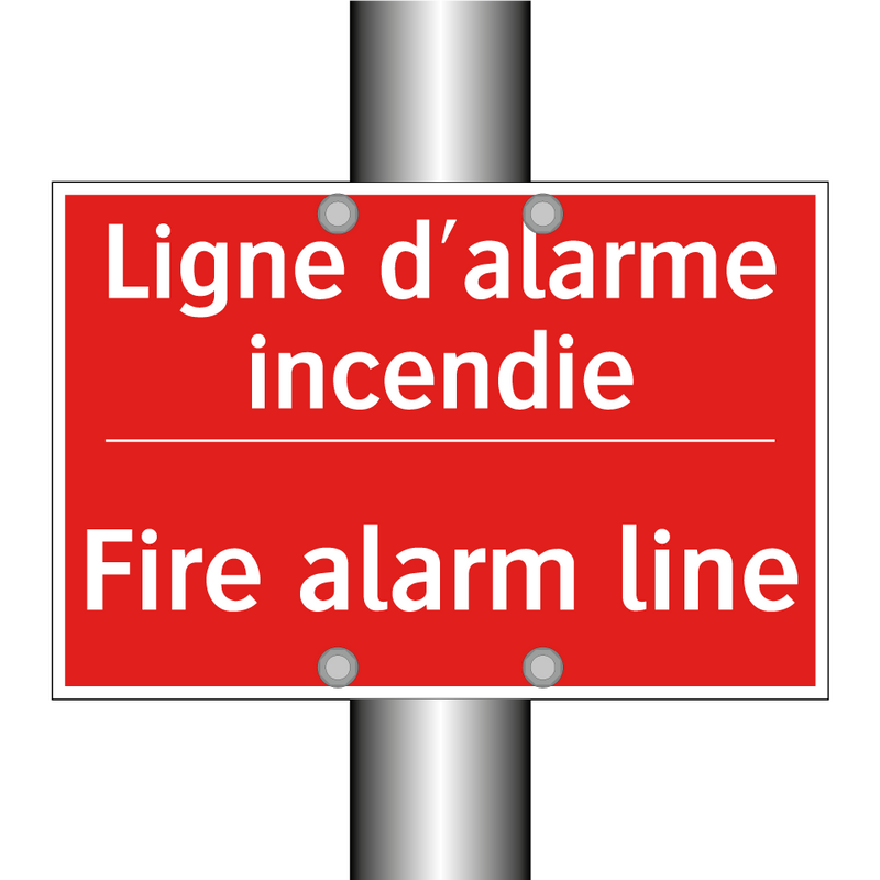 Ligne d'alarme incendie - Fire alarm line