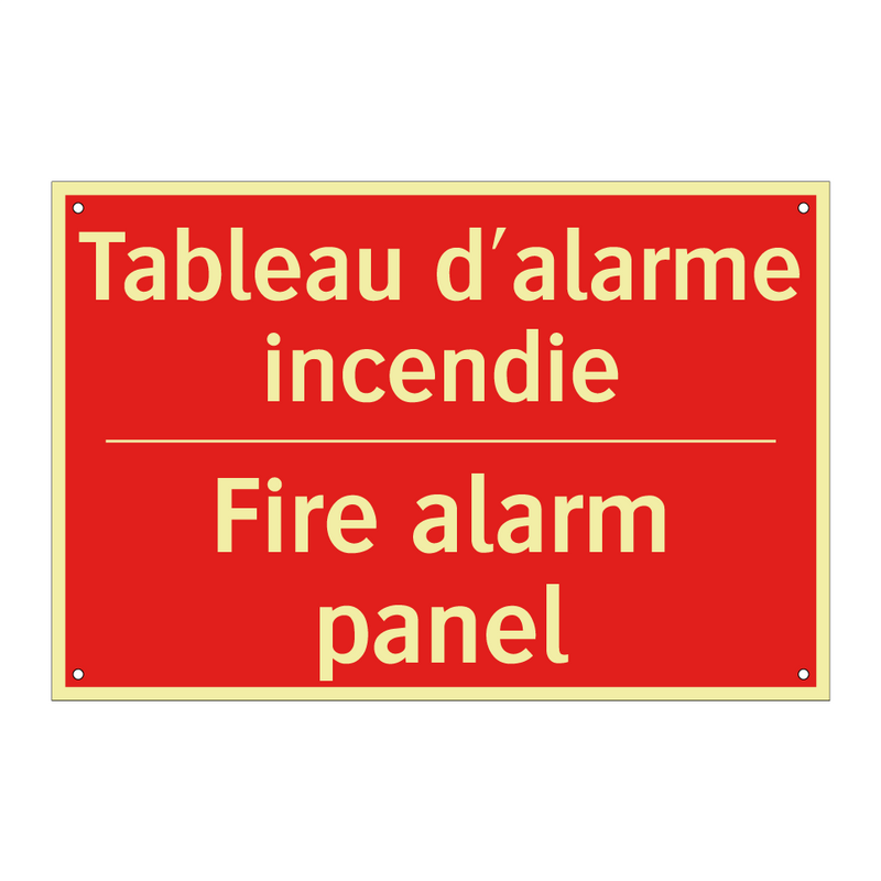 Tableau d'alarme incendie - Fire alarm panel