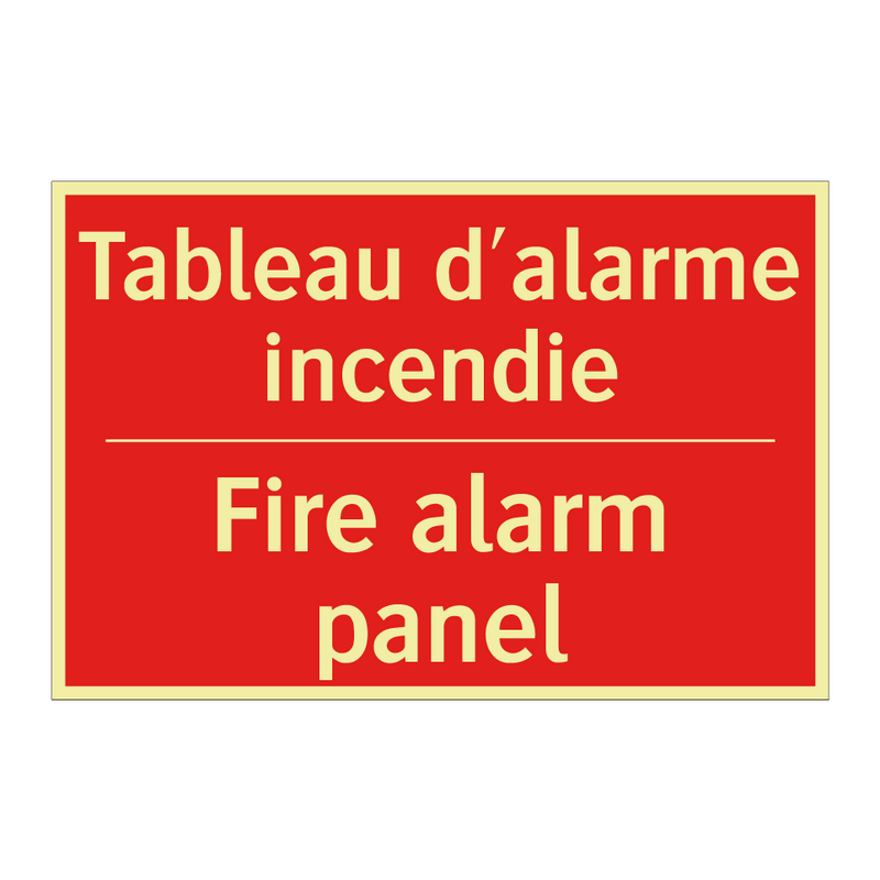 Tableau d'alarme incendie - Fire alarm panel