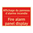 Affichage du panneau d'alarme /.../ - Fire alarm panel display