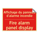 Affichage du panneau d'alarme /.../ - Fire alarm panel display