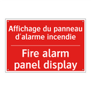 Affichage du panneau d'alarme /.../ - Fire alarm panel display