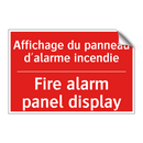 Affichage du panneau d'alarme /.../ - Fire alarm panel display