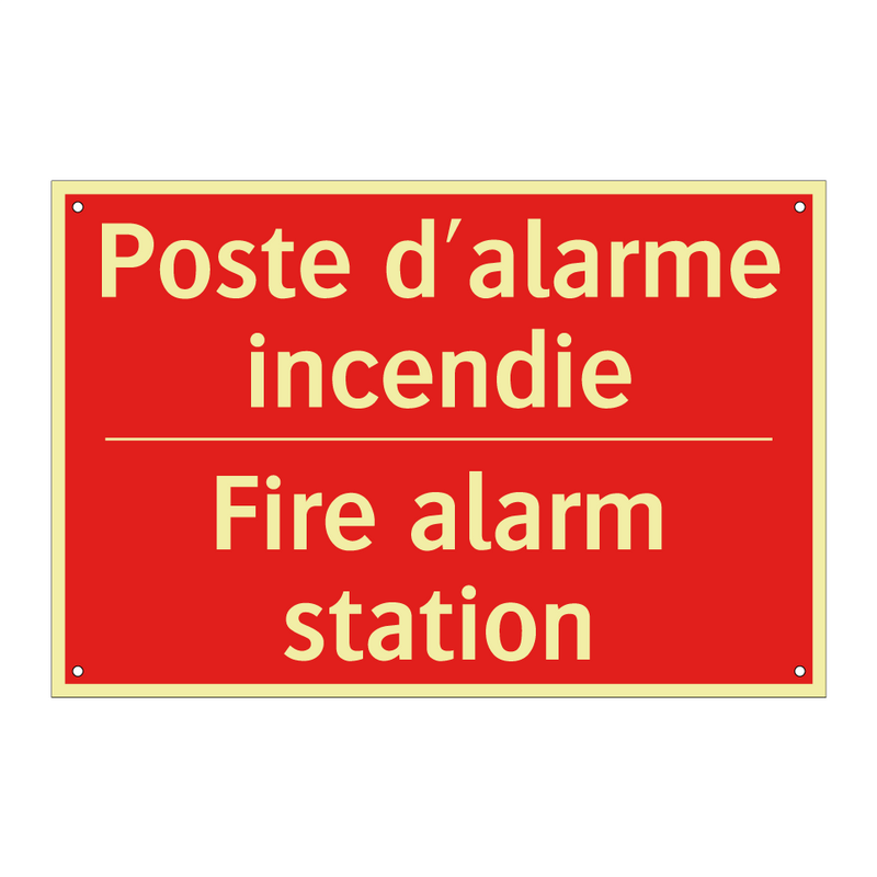 Poste d'alarme incendie - Fire alarm station