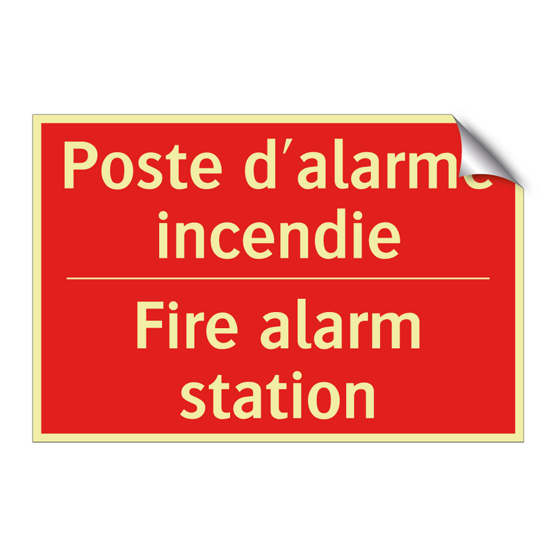 Poste d'alarme incendie - Fire alarm station