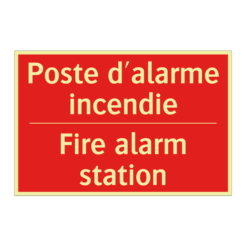 Poste d'alarme incendie - Fire alarm station