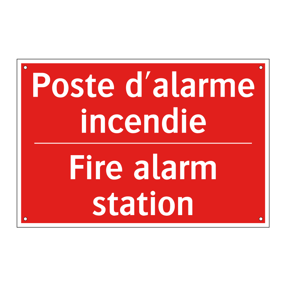 Poste d'alarme incendie - Fire alarm station
