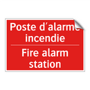 Poste d'alarme incendie - Fire alarm station