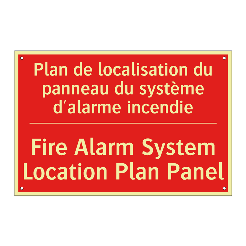 Plan de localisation du panneau /.../ - Fire Alarm System Location Plan /.../