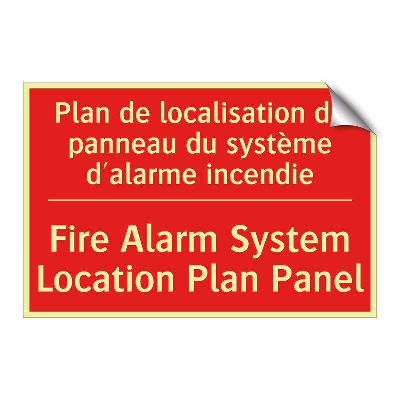 Plan de localisation du panneau /.../ - Fire Alarm System Location Plan /.../
