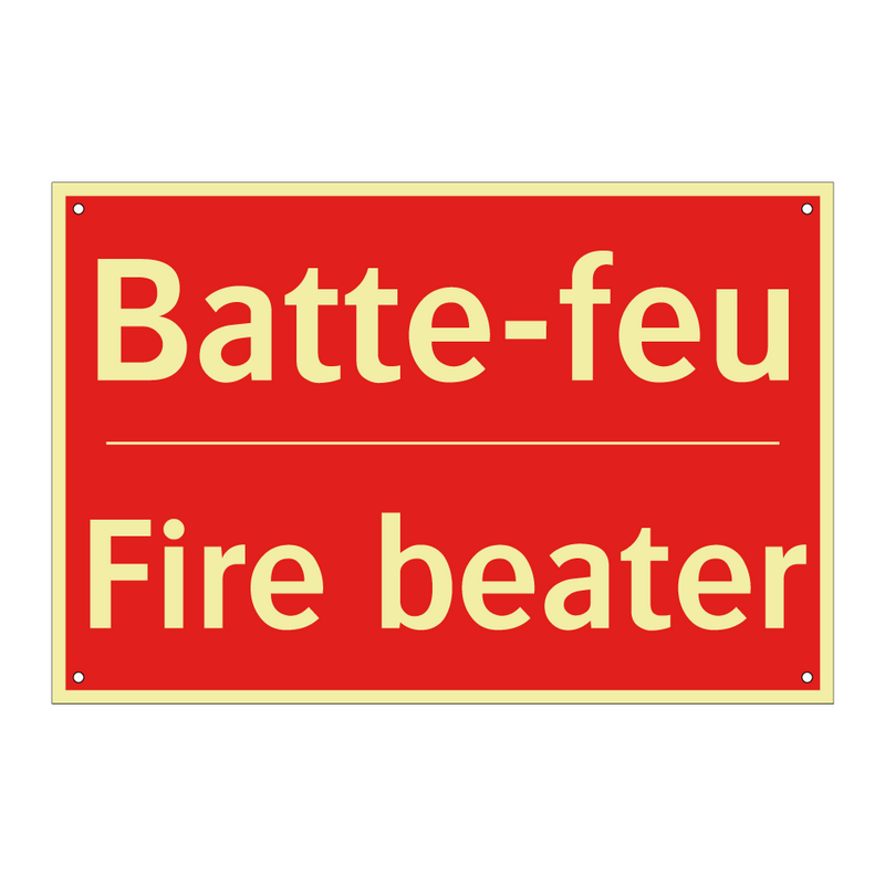 Batte-feu - Fire beater
