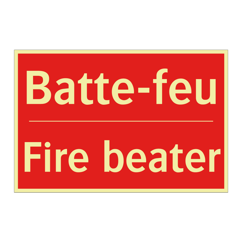 Batte-feu - Fire beater