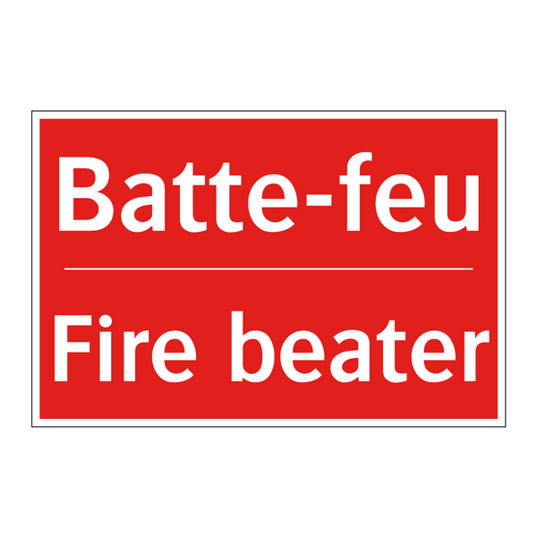 Batte-feu - Fire beater