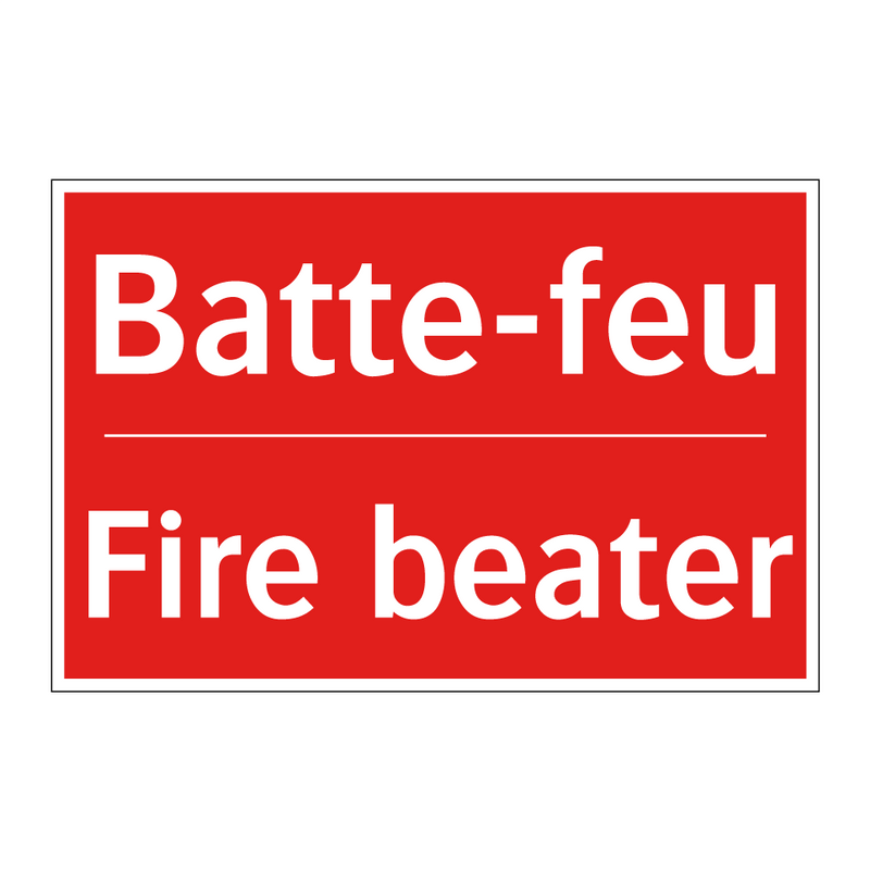 Batte-feu - Fire beater