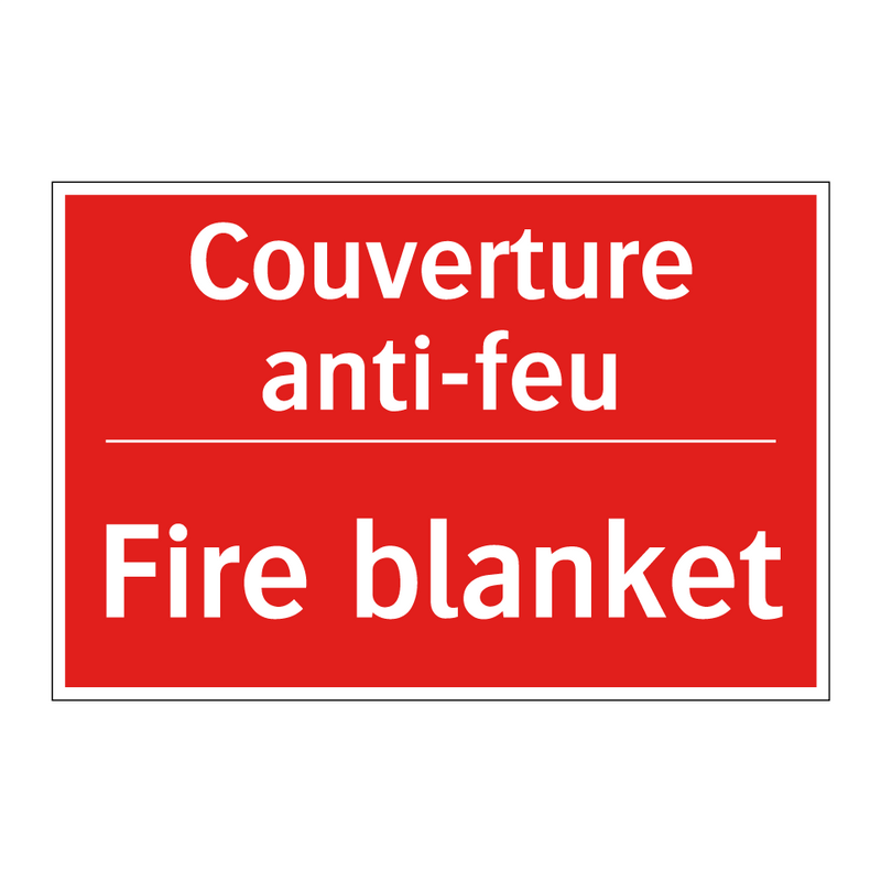 Couverture anti-feu - Fire blanket