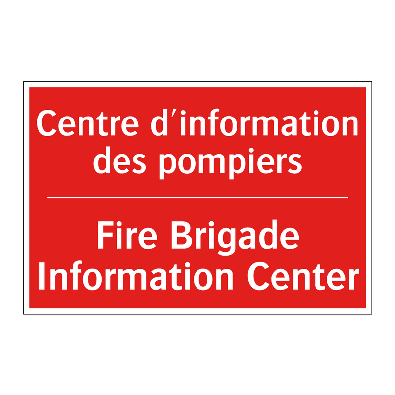 Centre d'information des pompiers /.../ - Fire Brigade Information Center /.../