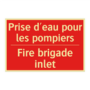 Prise d'eau pour les pompiers - Fire brigade inlet