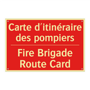 Carte d'itinéraire des pompiers /.../ - Fire Brigade Route Card