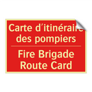 Carte d'itinéraire des pompiers /.../ - Fire Brigade Route Card