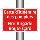 Carte d'itinéraire des pompiers /.../ - Fire Brigade Route Card