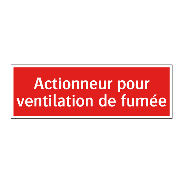 Actionneur pour ventilation de fumée