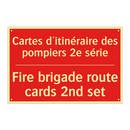 Cartes d'itinéraire des pompiers /.../ - Fire brigade route cards 2nd set /.../