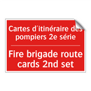 Cartes d'itinéraire des pompiers /.../ - Fire brigade route cards 2nd set /.../