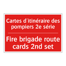 Cartes d'itinéraire des pompiers /.../ - Fire brigade route cards 2nd set /.../