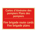 Cartes d'itinéraire des pompiers /.../ - Fire brigade route cards Fire /.../