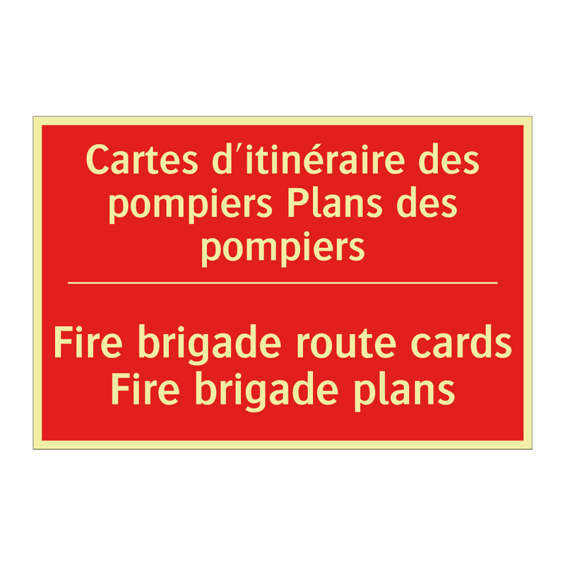 Cartes d'itinéraire des pompiers /.../ - Fire brigade route cards Fire /.../