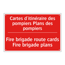 Cartes d'itinéraire des pompiers /.../ - Fire brigade route cards Fire /.../