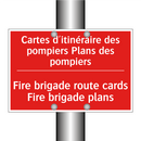 Cartes d'itinéraire des pompiers /.../ - Fire brigade route cards Fire /.../