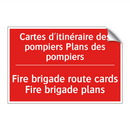Cartes d'itinéraire des pompiers /.../ - Fire brigade route cards Fire /.../