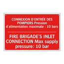 CONNEXION D'ENTRÉE DES POMPIERS /.../ - FIRE BRIGADE'S INLET CONNECTION /.../