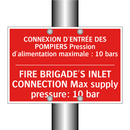 CONNEXION D'ENTRÉE DES POMPIERS /.../ - FIRE BRIGADE'S INLET CONNECTION /.../