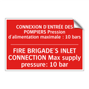 CONNEXION D'ENTRÉE DES POMPIERS /.../ - FIRE BRIGADE'S INLET CONNECTION /.../