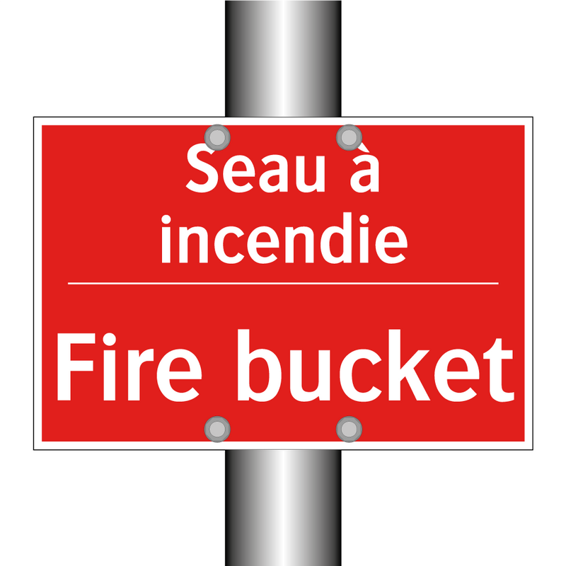 Seau à incendie - Fire bucket
