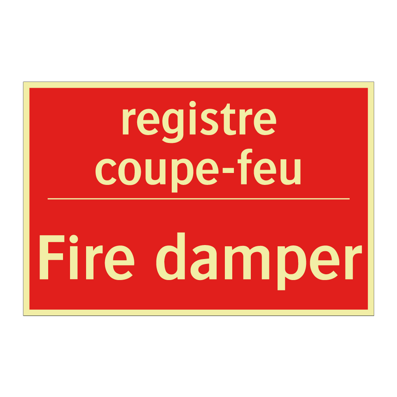 registre coupe-feu - Fire damper