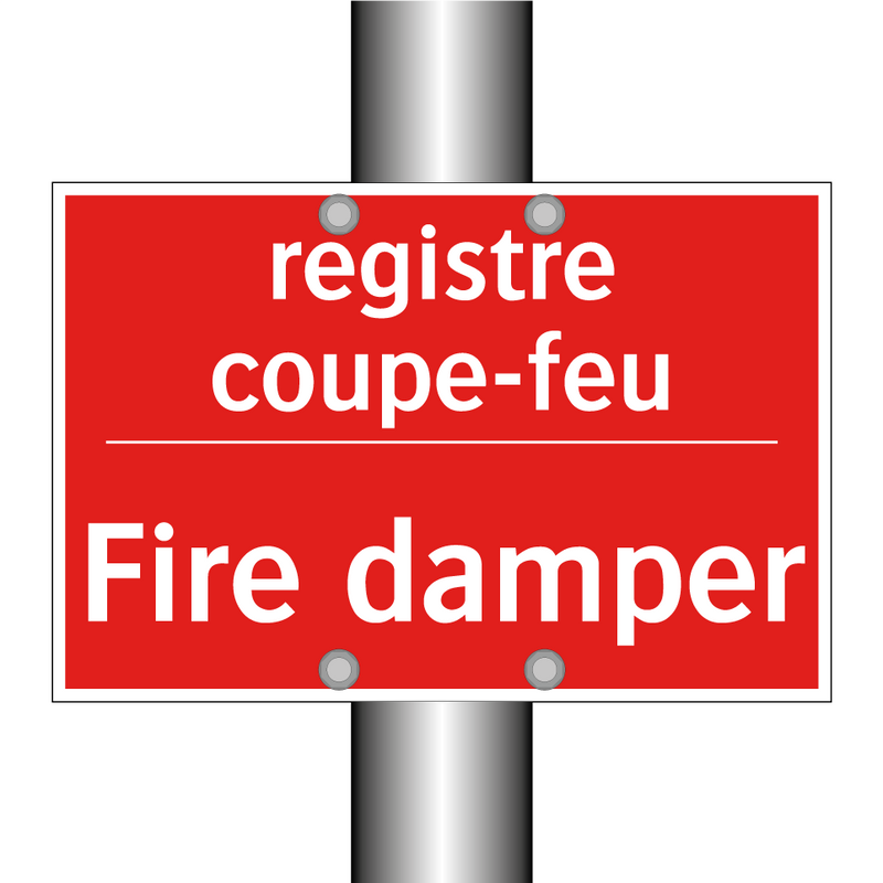 registre coupe-feu - Fire damper