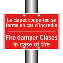 Le clapet coupe-feu se ferme en /.../ - Fire damper Closes in case of /.../