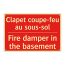 Clapet coupe-feu au sous-sol - Fire damper in the basement