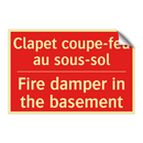 Clapet coupe-feu au sous-sol - Fire damper in the basement