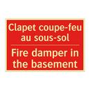 Clapet coupe-feu au sous-sol - Fire damper in the basement