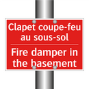 Clapet coupe-feu au sous-sol - Fire damper in the basement