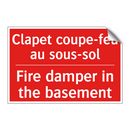 Clapet coupe-feu au sous-sol - Fire damper in the basement