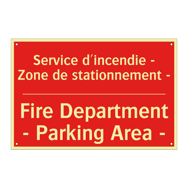 Service d'incendie - Zone de stationnement /.../ - Fire Department - Parking Area /.../