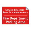 Service d'incendie - Zone de stationnement /.../ - Fire Department - Parking Area /.../