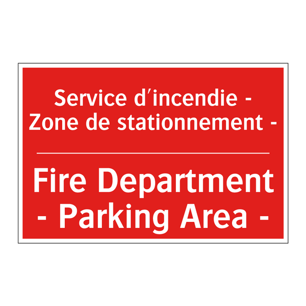 Service d'incendie - Zone de stationnement /.../ - Fire Department - Parking Area /.../