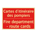 Cartes d'itinéraire des pompiers /.../ - Fire department - route cards